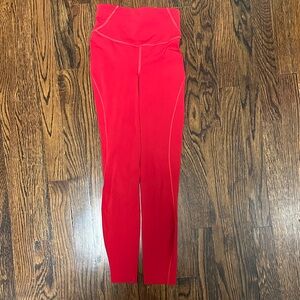 Lululemon Athletica Bold Red 7/8 length Leggings
